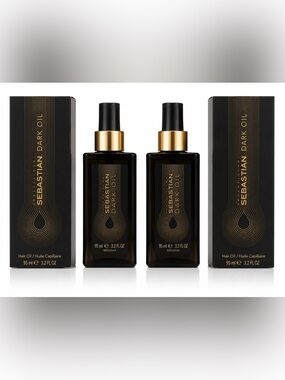 Sebastian Dark Oil Hair Oil 3.2 oz / 95mL Duo Set with Retail Boxes